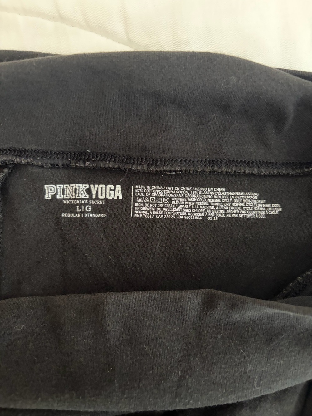 Victoria's Secret PINK Yoga Black Yoga Pants